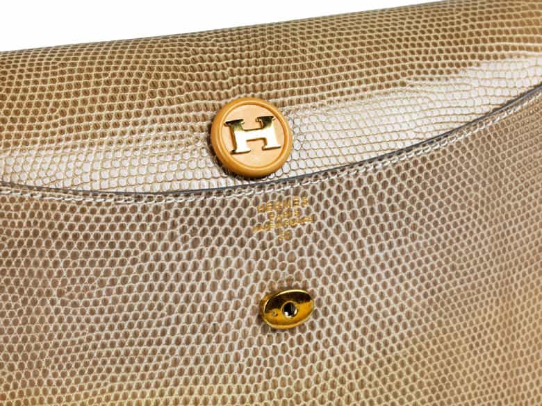 Detailabbildung: Hermès Pochette Rio Sand Lizard