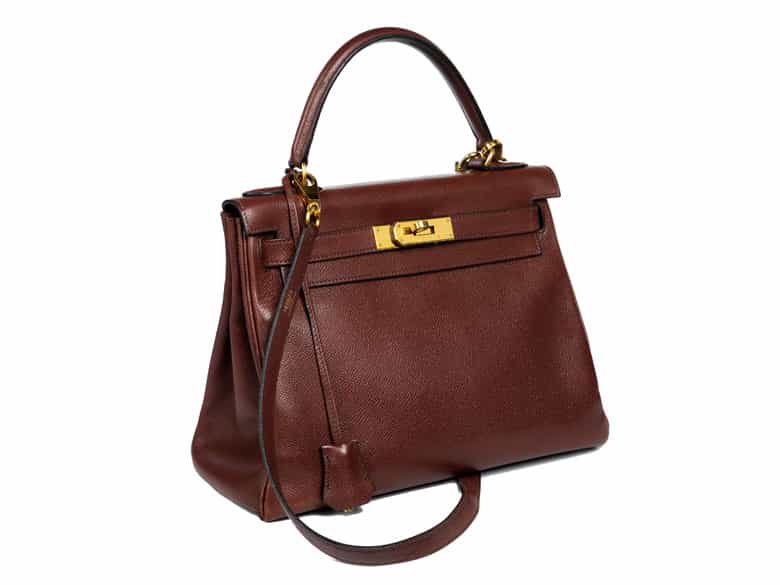 Detailabbildung: Hermès Kelly Bag 28 cm „Havane“