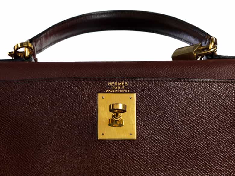 Detailabbildung: Hermès Kelly Bag 28 cm „Havane“