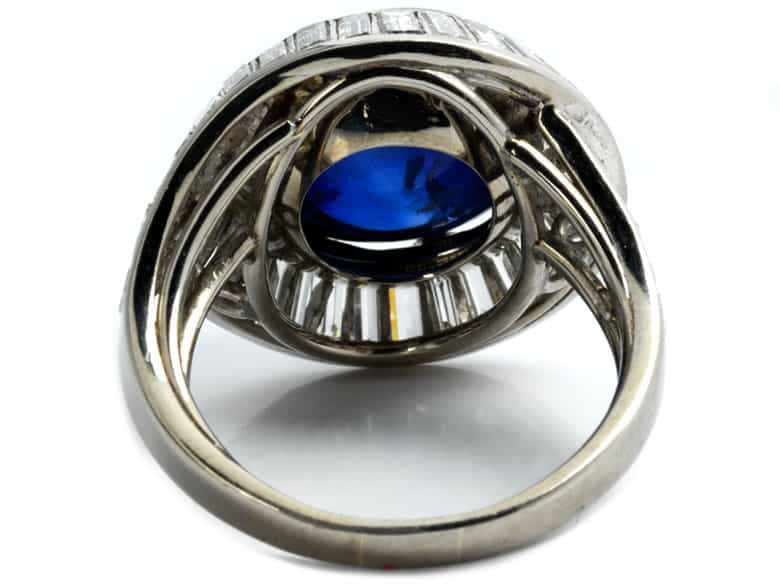 Detailabbildung: Saphir-Diamantring
