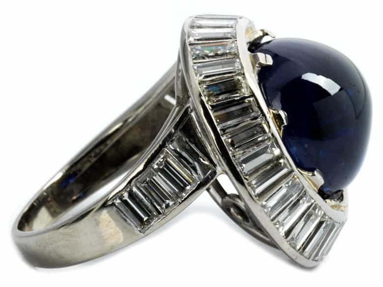 Detailabbildung: Saphir-Diamantring