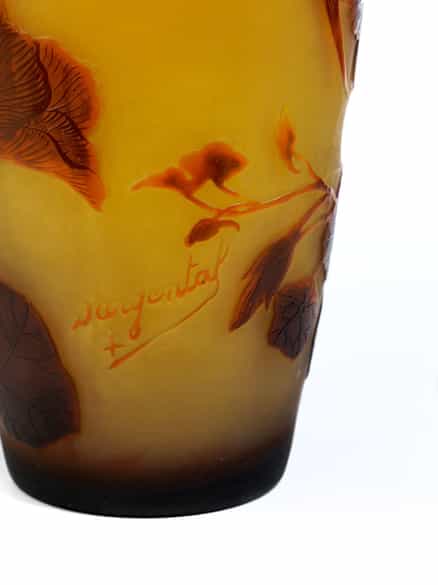 Detailabbildung:  D'Argental-Vase mit Kapuzinerkresse