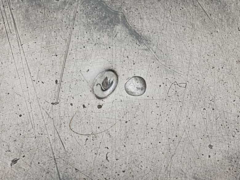 Detailabbildung:  Sehr großer Londoner Silber Salver