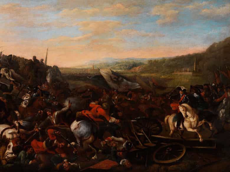 Detailabbildung: Jan van Huchtenburgh 1647 Haarlem - 1733 Amsterdam, Kreis