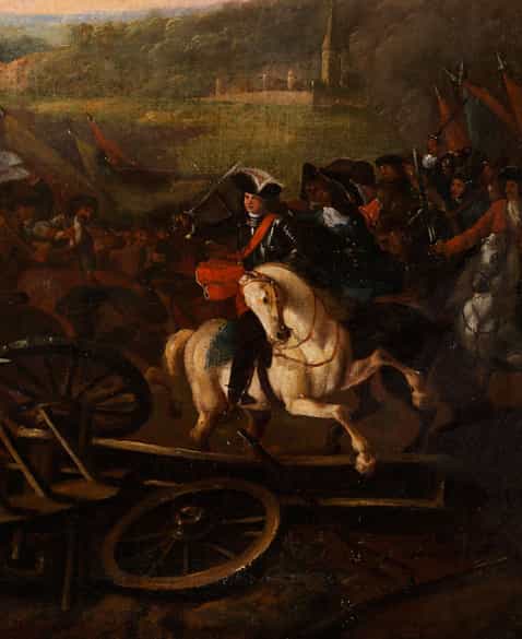 Detailabbildung: Jan van Huchtenburgh 1647 Haarlem - 1733 Amsterdam, Kreis