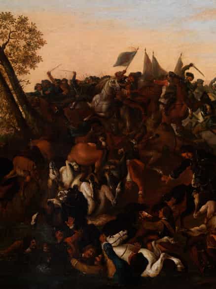 Detailabbildung: Jan van Huchtenburgh 1647 Haarlem - 1733 Amsterdam, Kreis