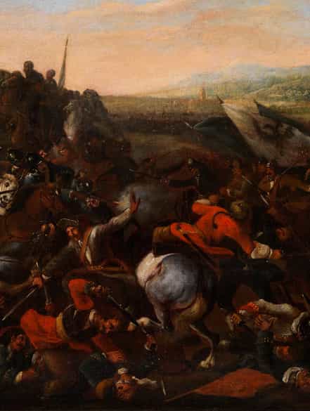 Detailabbildung: Jan van Huchtenburgh 1647 Haarlem - 1733 Amsterdam, Kreis