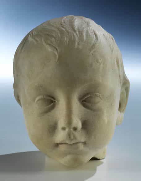 Detailabbildung:  Marmorkopf eines Knäbleins