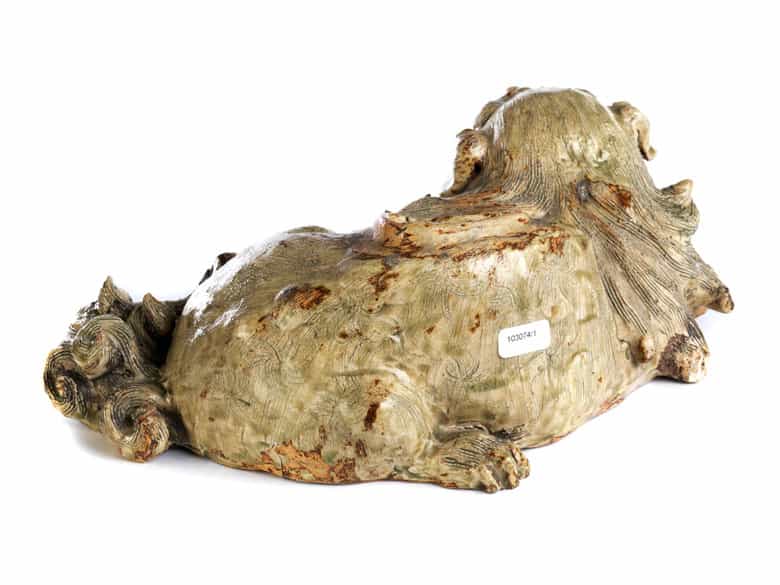 Detailabbildung:  Großer Pinselwascher in Form eines Fo-Hundes