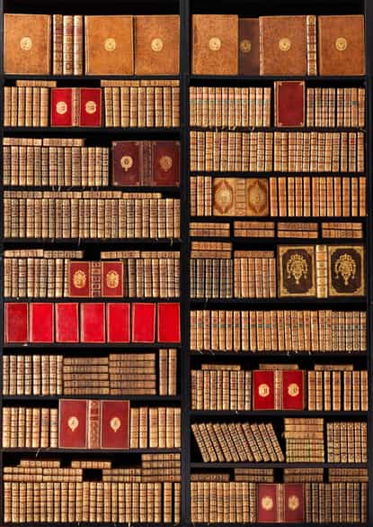 Detailabbildung: † Eine Bibliothek des 18. Jahrhunderts