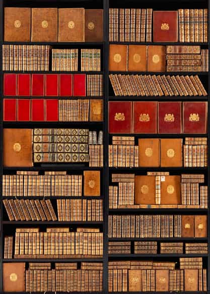 Detailabbildung: † Eine Bibliothek des 18. Jahrhunderts