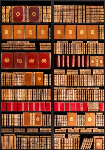 Detailabbildung: † Eine Bibliothek des 18. Jahrhunderts