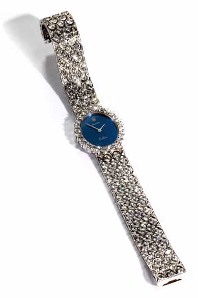 Detailabbildung:  Brillant-Damenarmbanduhr von Rolex Rolex Cellini