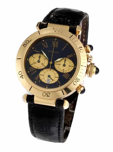 Detailabbildung:  Chronograph von CARTIER Pasha in Gold