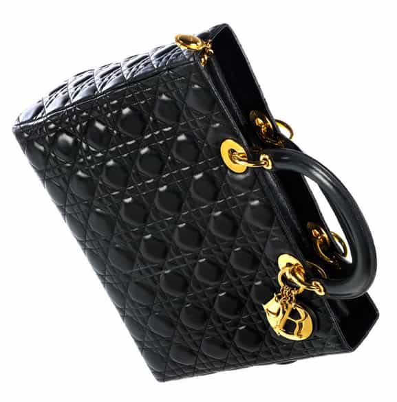 Detailabbildung:  Christian Dior Tasche „Lady Dior“ Black
