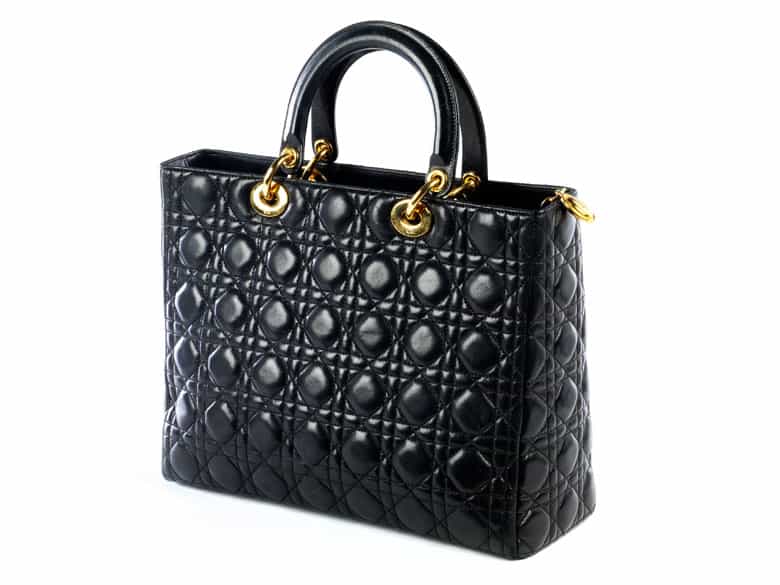 Detailabbildung:  Christian Dior Tasche „Lady Dior“ Black