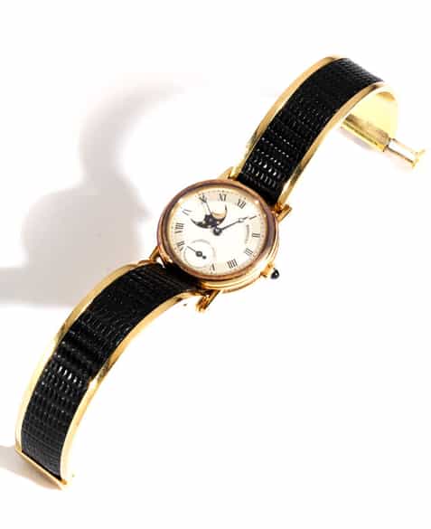 Detailabbildung: Damenuhr von BREGUET in Gold mit Mondphase