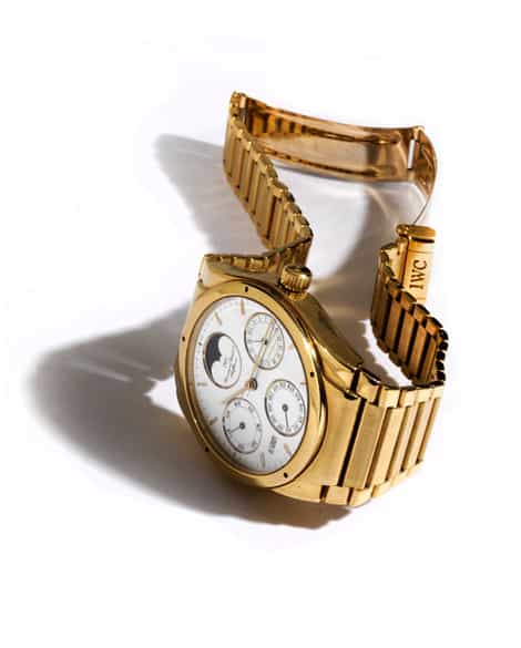 Detailabbildung:  IWC Ingenieur ewiger Kalender in Gold