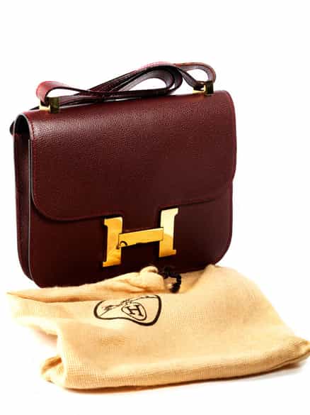 Detailabbildung: Hermès Constance 24 cm „Marron“
