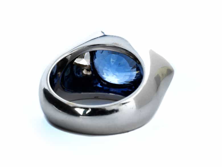 Detailabbildung:  Saphir-Diamantring