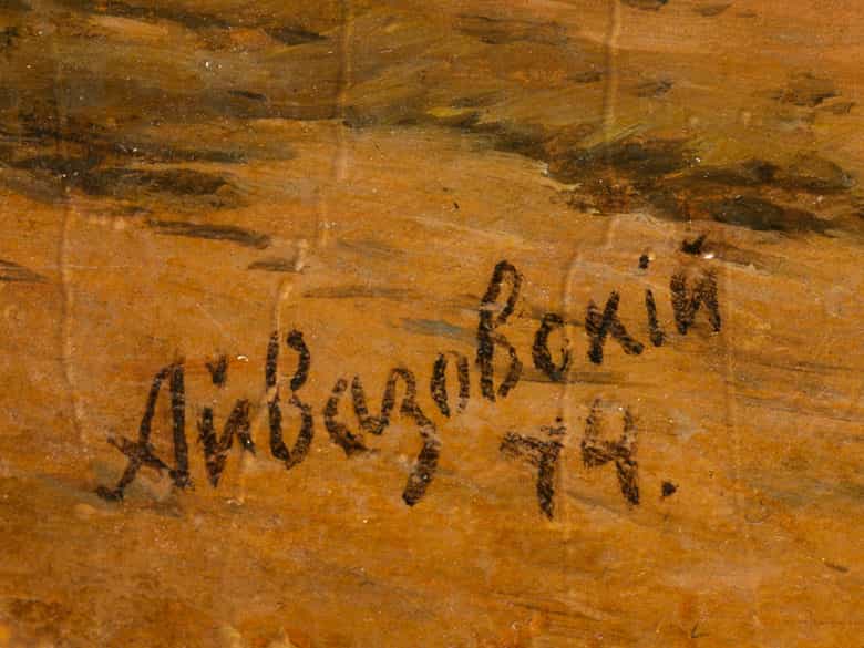 Detailabbildung: Ivan Constantinovich Aivazovsky, 1817 Feodossija/ Krim - 1900 ebenda