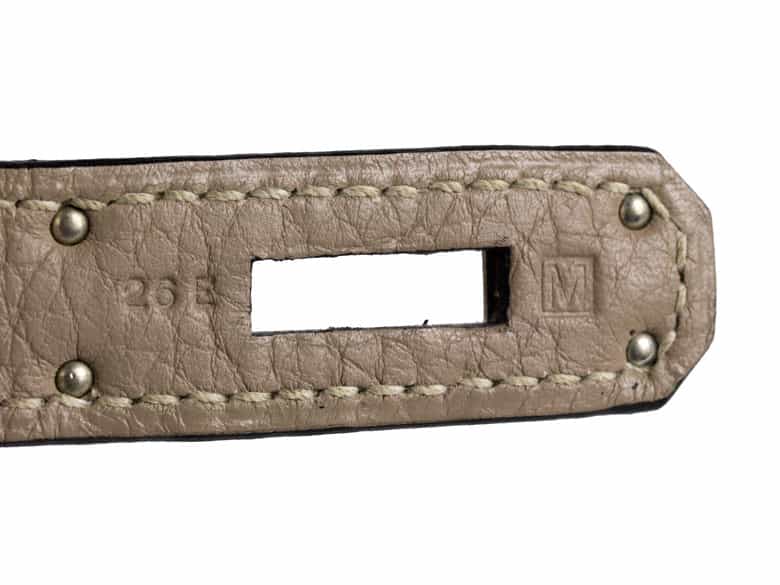 Detailabbildung: † Hermès Birkin Bag 35 cm „Gris Tourterelle“
