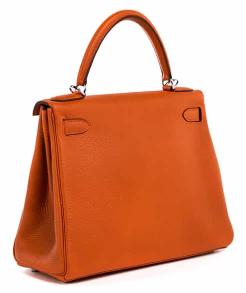 Detailabbildung: Hermès Kelly Bag 28 cm „Orange“