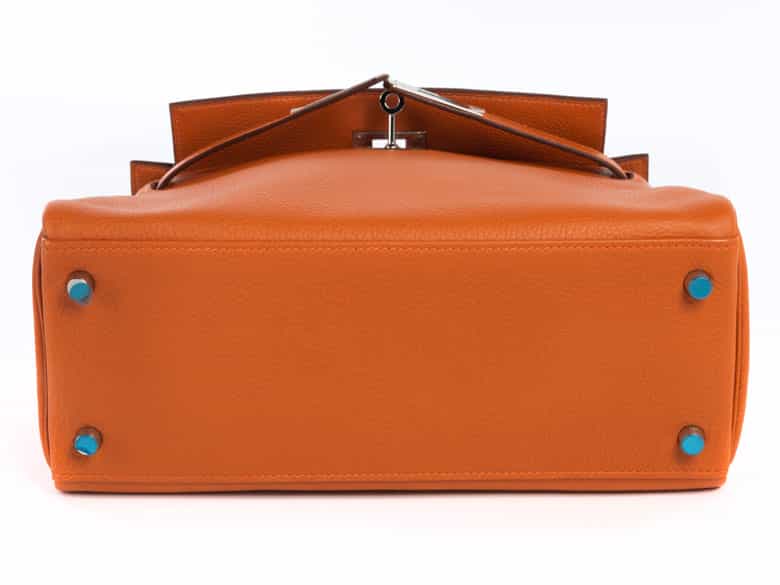 Detailabbildung: Hermès Kelly Bag 28 cm „Orange“