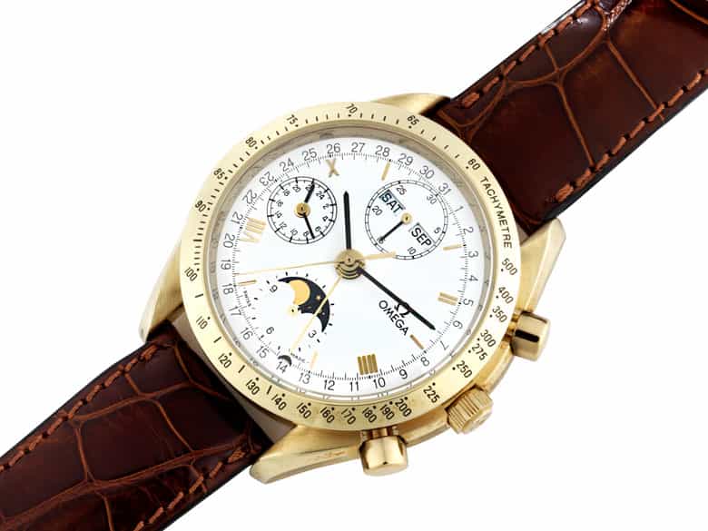 Detailabbildung: OMEGA Chronograph mit Kalender in Gold