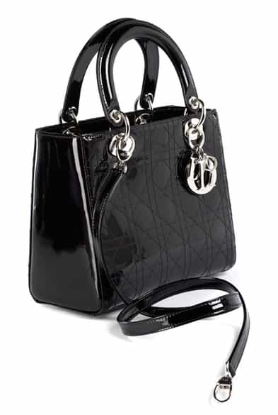 Detailabbildung: Christian Dior Tasche „Lady Dior“ Brombeer