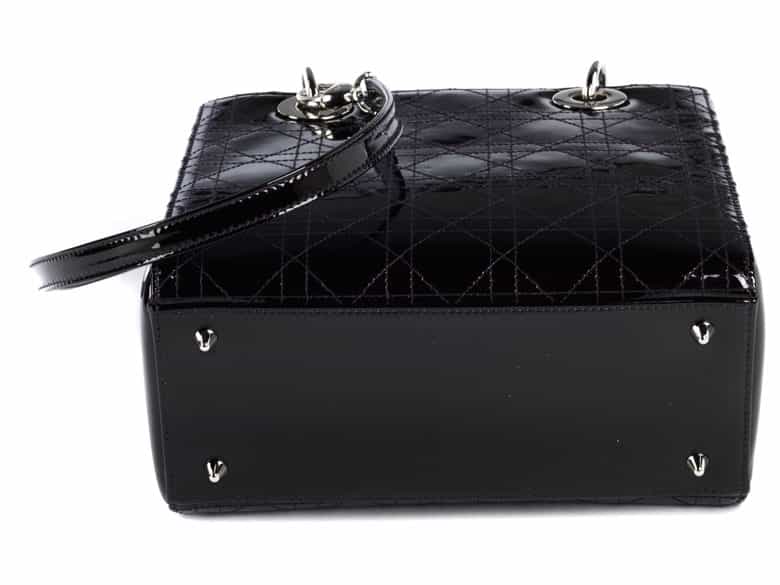 Detailabbildung: Christian Dior Tasche „Lady Dior“ Brombeer