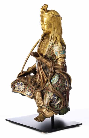Detailabbildung: † Bronzefigur Guanyin