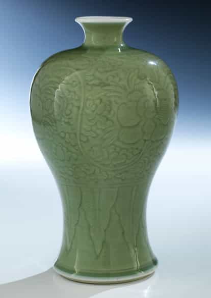 Detailabbildung: Celadon Glasur Meiping Vase