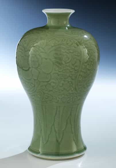 Detailabbildung: Celadon Glasur Meiping Vase