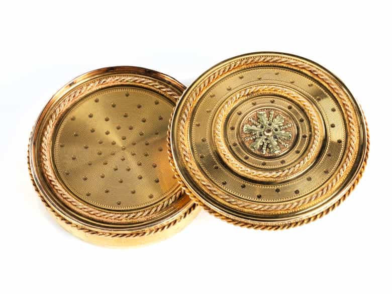 Detailabbildung: Elegante runde Gold-Tabatière