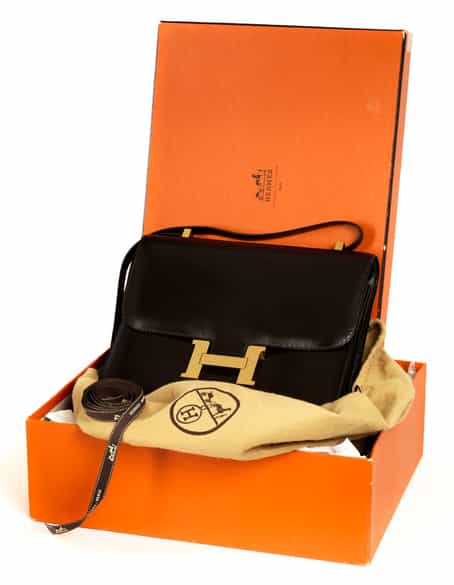 Detailabbildung: Hermès Constance „Tabak“