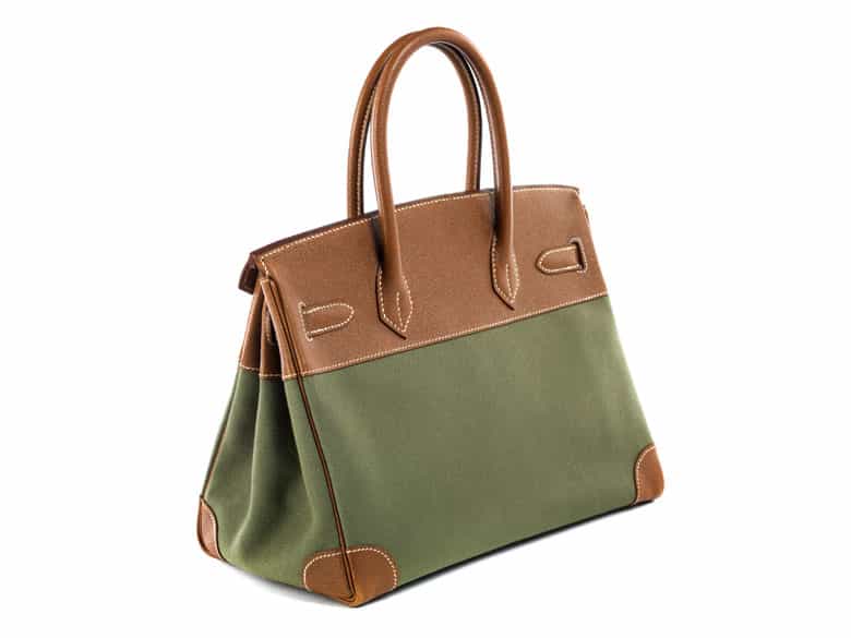 Detailabbildung: Hermès Birkin Bag „Canvas and Leather“