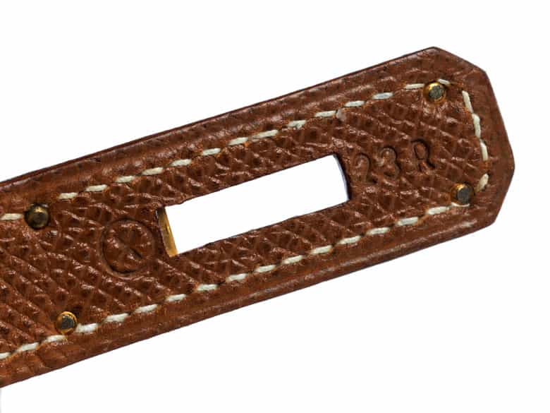 Detailabbildung: Hermès Birkin Bag „Canvas and Leather“