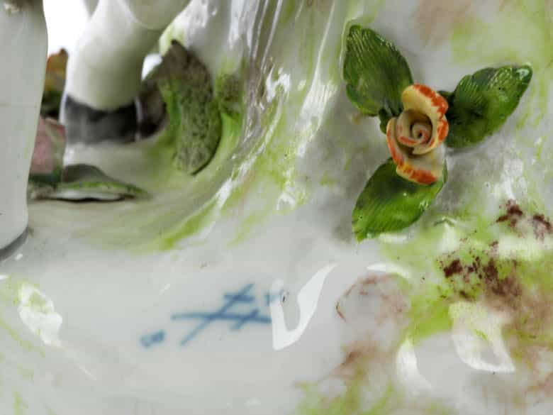 Detailabbildung: Paar große Porzellanfiguren