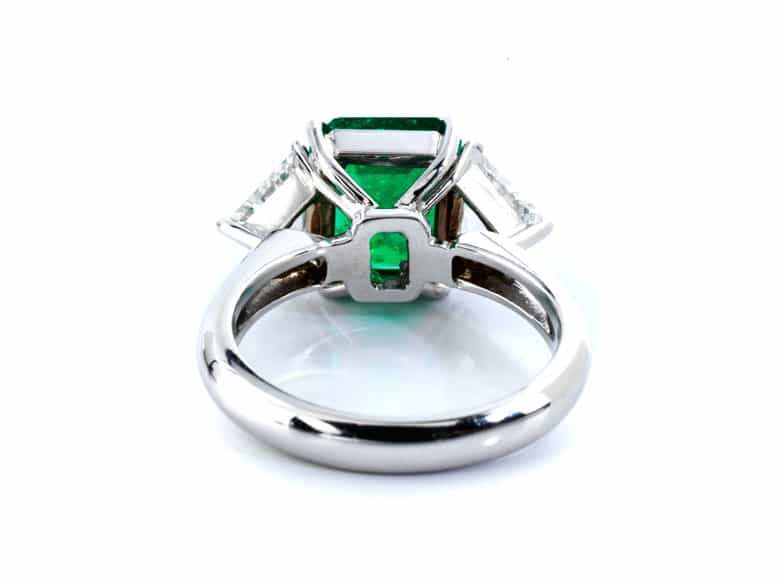 Detailabbildung: Smaragd-Diamantring
