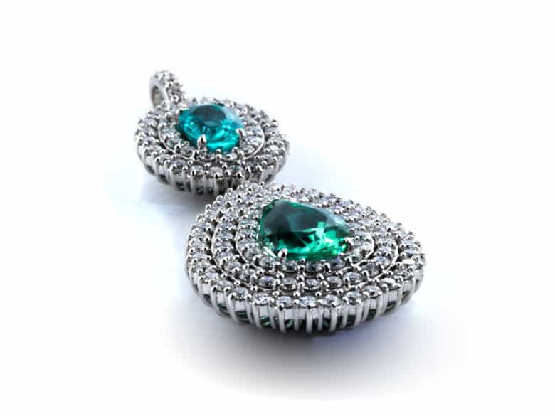 Detailabbildung: Paraiba-Turmalin-Diamantanhänger