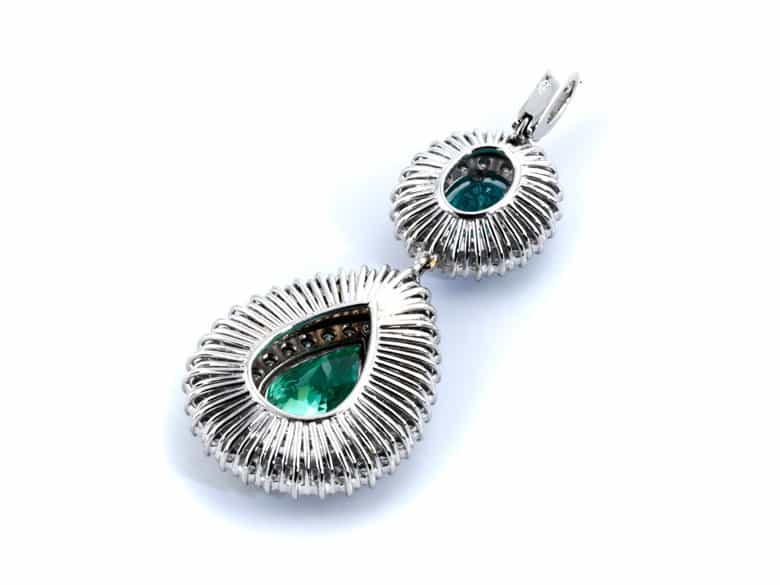 Detailabbildung: Paraiba-Turmalin-Diamantanhänger