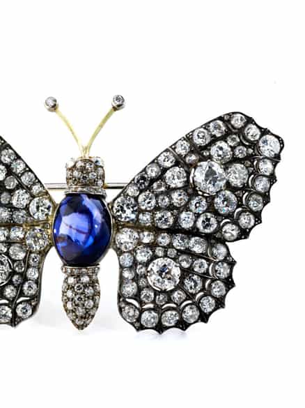 Detailabbildung: Diamant-Schmetterlingscollier