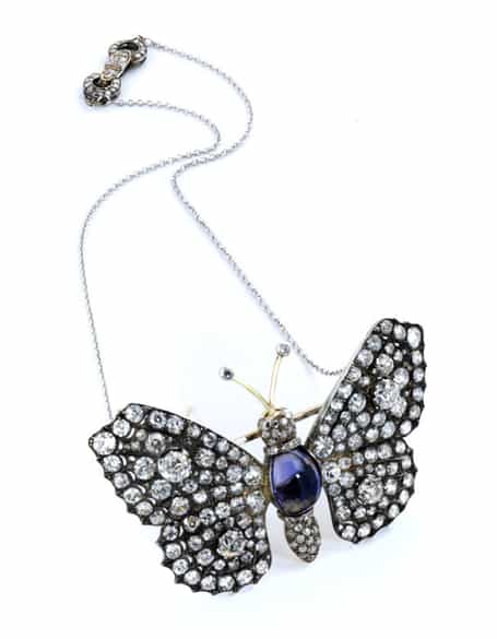 Detailabbildung: Diamant-Schmetterlingscollier