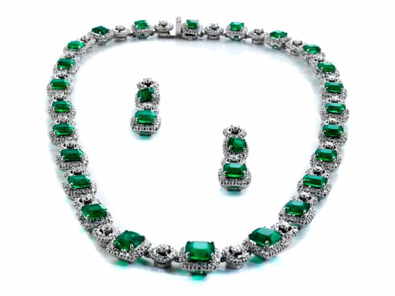 Detailabbildung: Smaragd-Brillant-Set