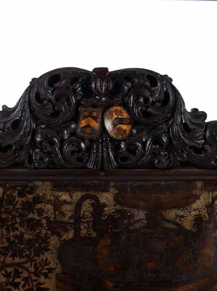 Detailabbildung: Hochbarocker Wandschirm
