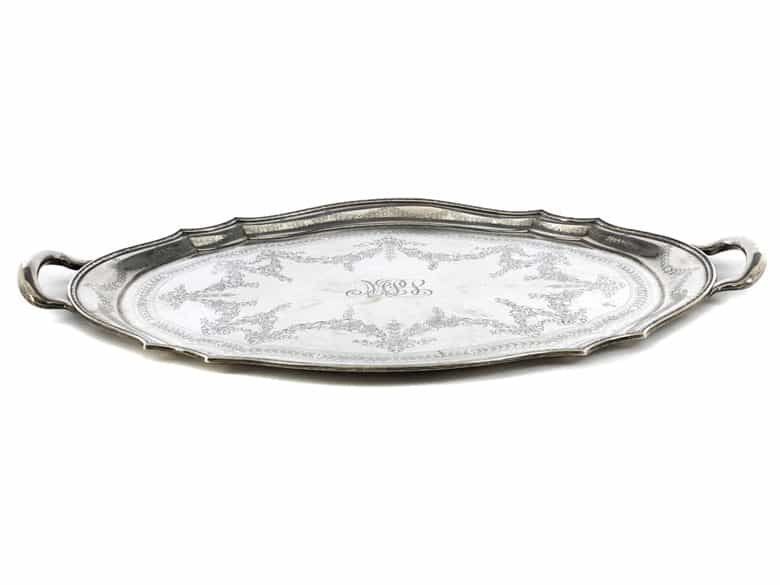 Detailabbildung: Großes silbernes Tiffany Service