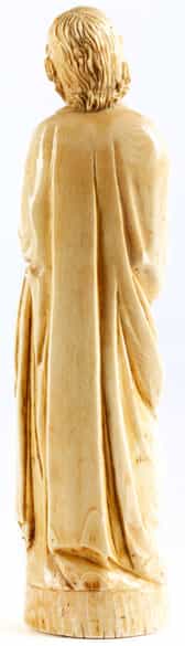 Detailabbildung: Elfenbeinfigur des Heiligen Petrus