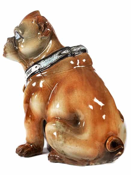 Detailabbildung: Jardinière in Form einer französischen Bulldogge