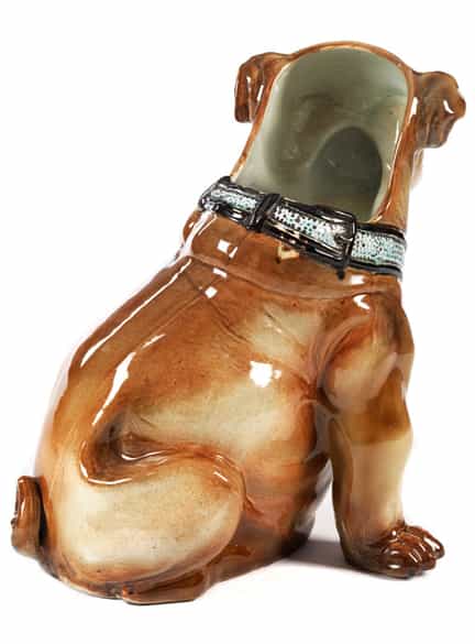 Detailabbildung: Jardinière in Form einer französischen Bulldogge